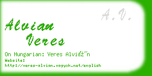 alvian veres business card